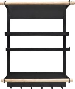 QUVIO Keukenrekje Van Metaal Magnetisch - Kruidenrek - Keuken Opbergrek Voor Kruiden, Handdoeken En Opscheplepels - Zwart 13 QUVIO Keukenrekje Van Metaal Magnetisch - Kruidenrek - Keuken Opbergrek Voor Kruiden, Handdoeken En Opscheplepels - Zwart -Huishoud Verkoop 1011x1200 6