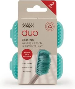 Duo Reserve Borstelkop Voor Afwasborstel, Set Van 2 Stuks, Licht Blauw - Joseph Joseph -Huishoud Verkoop 1015x1200 2