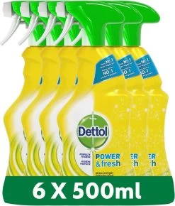 Dettol - Power & Fresh - Allesreinger Spray - Citrus - 6 X 500 Ml -Huishoud Verkoop 1021x1200 1
