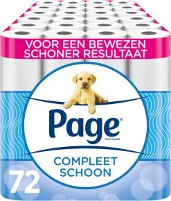 Page Toiletpapier - 72 Rollen - Compleet Schoon Wc Papier - Voordeelverpakking