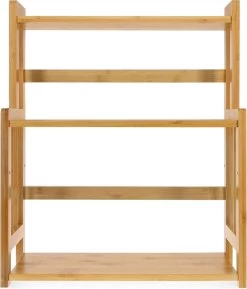 Navaris Keukenrek Met 3 Planken - Verstelbaar Kruidenrek Van Bamboe - Staand - Stevige Constructie - Natuurlijk Bamboehout - Waterafstotend 19 Navaris Keukenrek Met 3 Planken - Verstelbaar Kruidenrek Van Bamboe - Staand - Stevige Constructie - Natuurlijk Bamboehout - Waterafstotend -Huishoud Verkoop 1026x1200 1