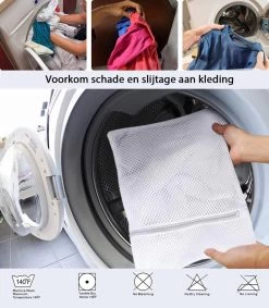 ForDig Wasnet Waszakjes (5 Stuks) Voor Lingerie En Fijne Was - Geschikt Voor Wasmachine - Met Rits - Wit -Huishoud Verkoop 1047x1200 1