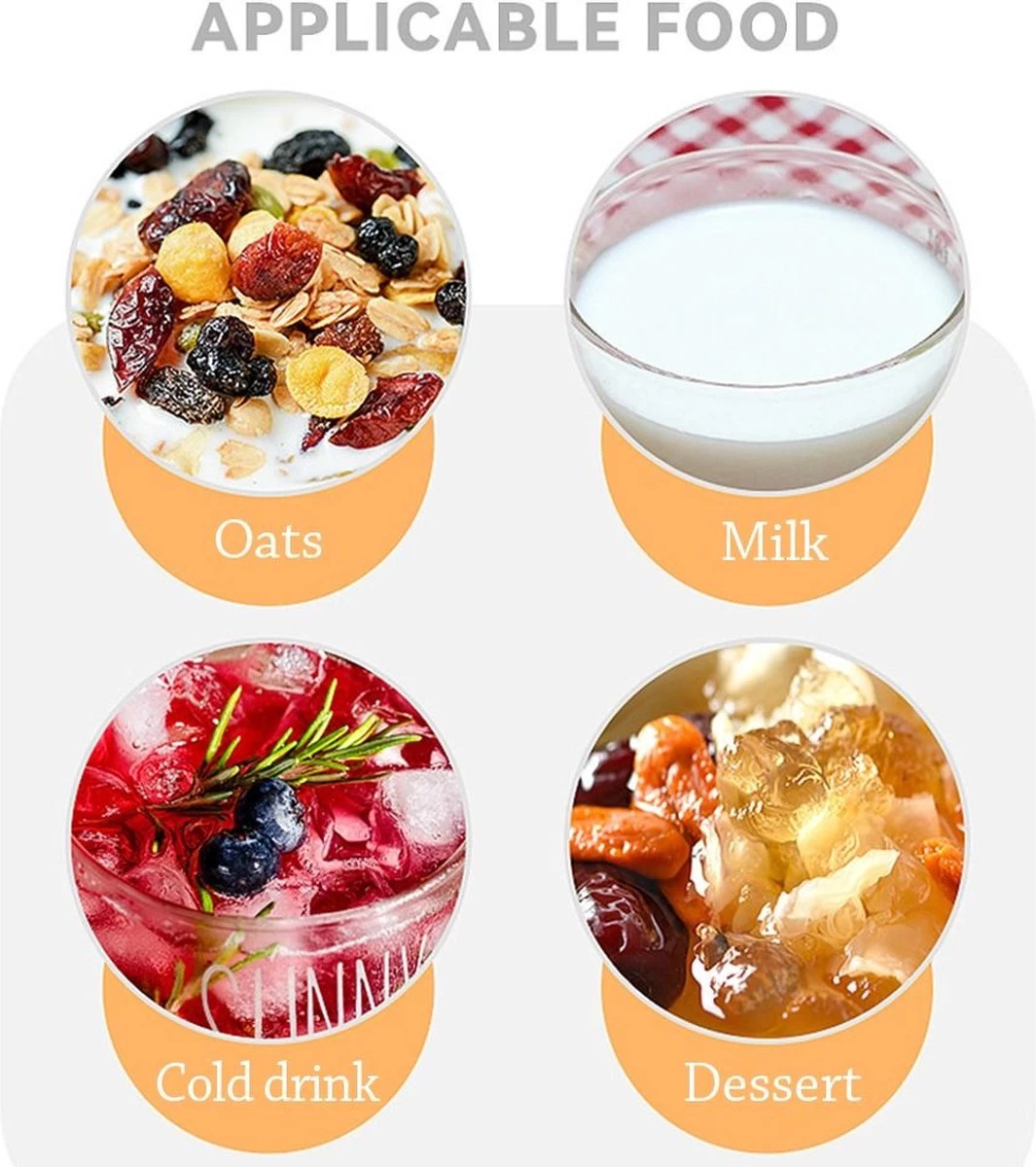 Deluqse Overnight Oats Potjes - Overnights Oats Beker - Set Van 3 - Oats Potjes - Overnight Oats Jar - Muesli Beker - Havermout Potjes 7 Deluqse Overnight Oats Potjes - Overnights Oats Beker - Set Van 3 - Oats Potjes - Overnight Oats Jar - Muesli Beker - Havermout Potjes - Afbeelding 7