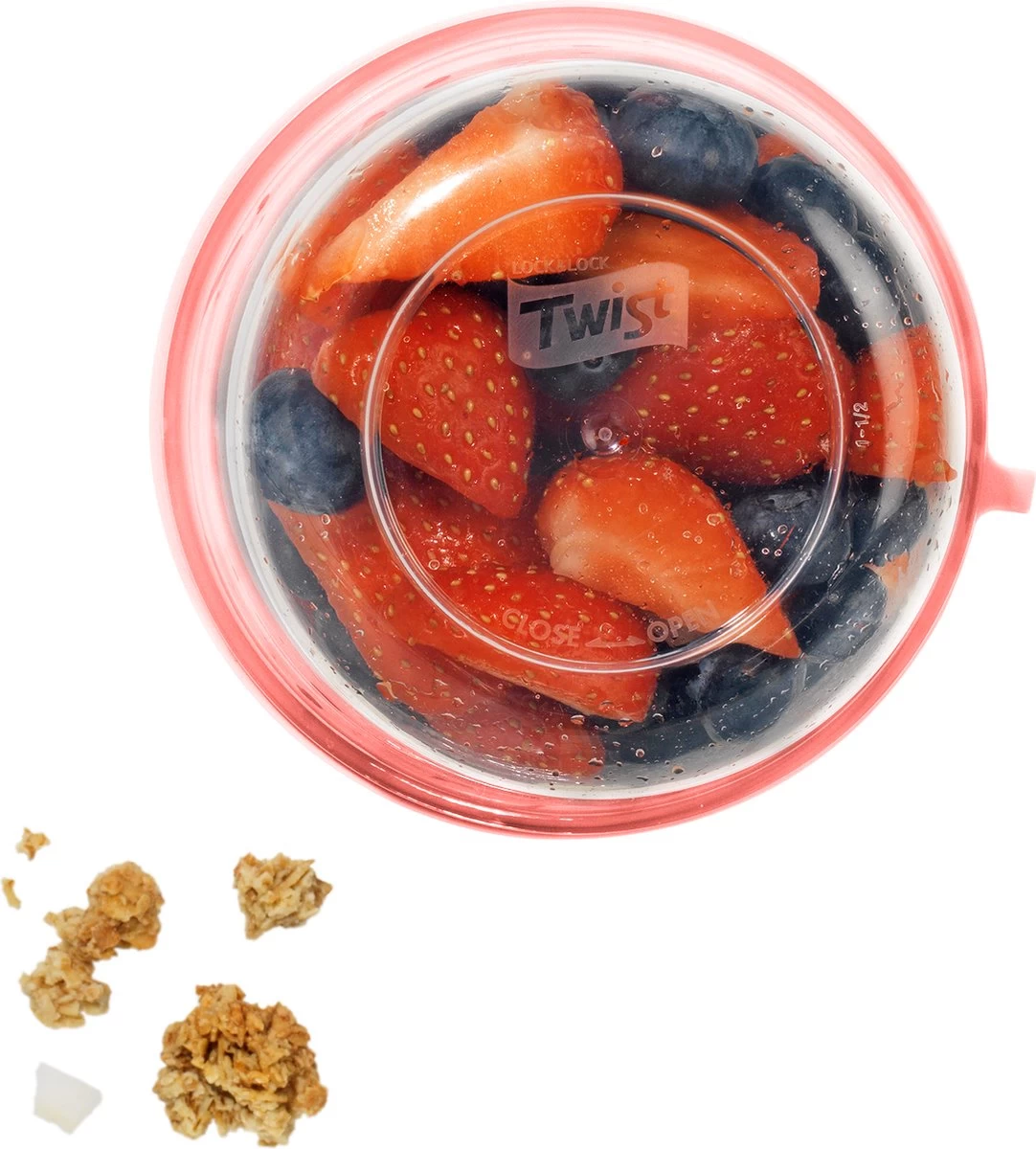 Lock&Lock Yoghurtbeker - Yoghurt Beker To Go - Muesli Beker To Go - Lunchpot - Lunchbeker - Medium - 560 Ml + 310 Ml - Roze 2 Lock&Lock Yoghurtbeker - Yoghurt Beker To Go - Muesli Beker To Go - Lunchpot - Lunchbeker - Medium - 560 Ml + 310 Ml - Roze - Afbeelding 2