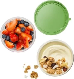 Lock&Lock Lunchset - Yoghurtbeker En Lunchboxen - Bento Box - Muesli Beker - Snackdoosjes - Lunchpot - Met Compartimenten - Volwassenen En Kinderen - To Go - Lekvrij - BPA Vrij - Groen -Huishoud Verkoop 1123x1200 4