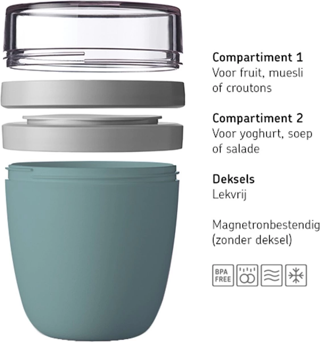 Mepal – Limited Edition Lunchpot Ellipse – Praktische Muesli Beker To Go – Strawberry Vibe – Geschikt Voor Vriezer, Magnetron En Vaatwasser - Onbeperkt Genieten 5 Mepal – Limited Edition Lunchpot Ellipse – Praktische Muesli Beker To Go – Strawberry Vibe – Geschikt Voor Vriezer, Magnetron En Vaatwasser - Onbeperkt Genieten - Afbeelding 5