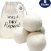 UsefullProducts Drogerballen - Wasbollen - Droogbollen - Wasdrogerballen - Energiebesparende Producten - 6 Stuks - 4CM