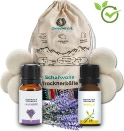 Merkloos Chinchilla® Drogerballen XXL - Set Van 6 Stuks - Herbruikbare Wasdrogerballen - Droogballen - Energiebesparing - Drogerballen Voor Wasdrogers - Wasbollen