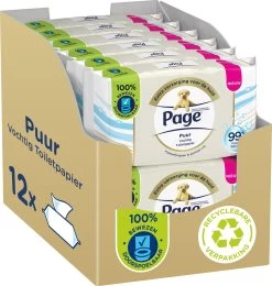 Page Puur Vochtig Toiletpapier - Extra Duurzaam Vochtig Wc Papier - 12 X 38 Stuks - Voordeelverpakking 16 Page Puur Vochtig Toiletpapier - Extra Duurzaam Vochtig Wc Papier - 12 X 38 Stuks - Voordeelverpakking -Huishoud Verkoop 1140x1200 1