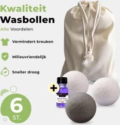 Drogerballen Met Wasparfum - Droogballen - Set Van 6 XL Ballen - Wasdroger Ballen Wol - 100% Nieuw-Zeelands Schapenwol - Wasballen 15 Drogerballen Met Wasparfum - Droogballen - Set Van 6 XL Ballen - Wasdroger Ballen Wol - 100% Nieuw-Zeelands Schapenwol - Wasballen -Huishoud Verkoop 1143x1200