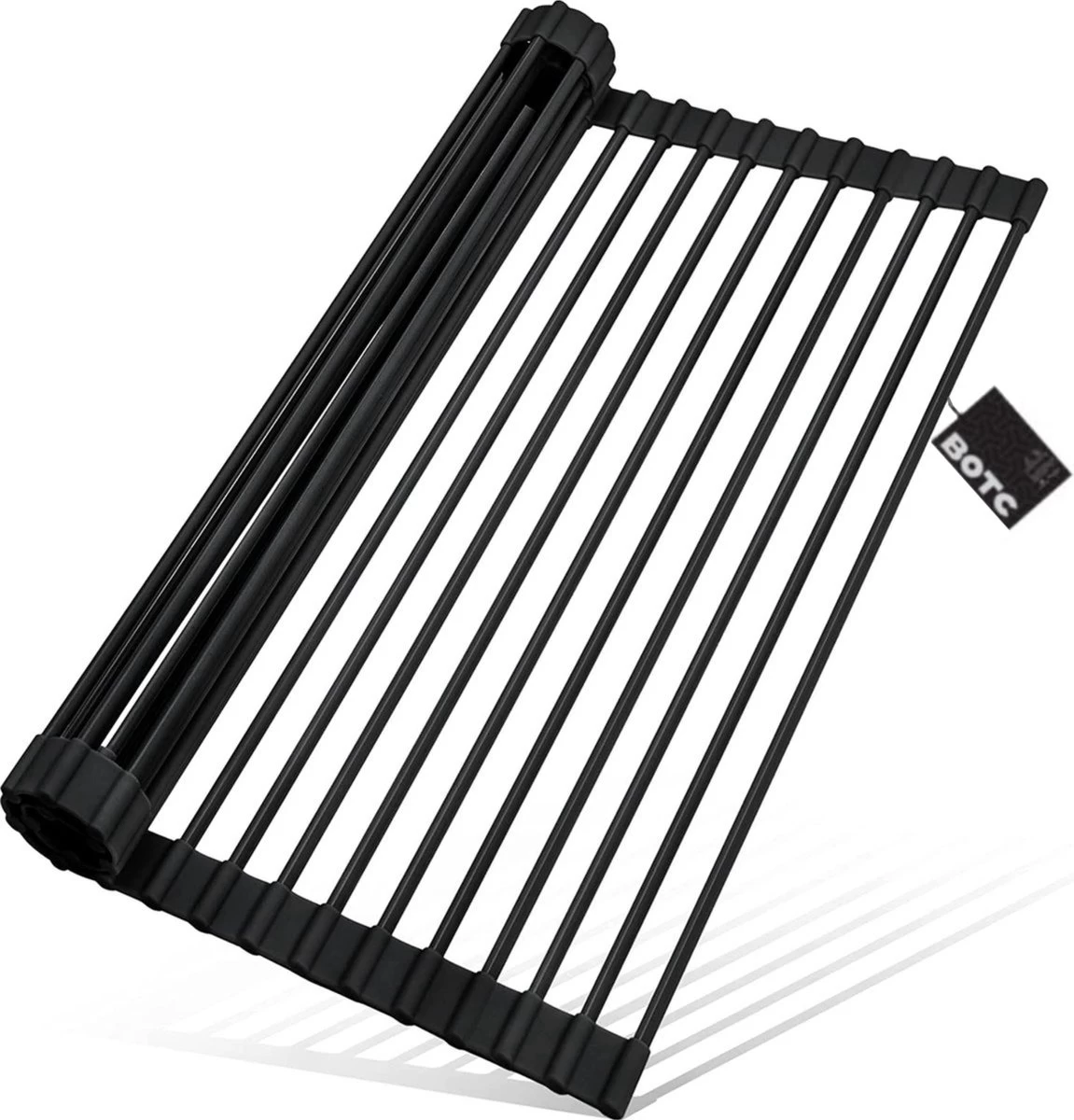 BOTC Afdruiprek - Verstelbaar - Afdruipmat Voor Afwas - Pannenonderzetter - Opvouwbaar 1 BOTC Afdruiprek - Verstelbaar - Afdruipmat Voor Afwas - Pannenonderzetter - Opvouwbaar