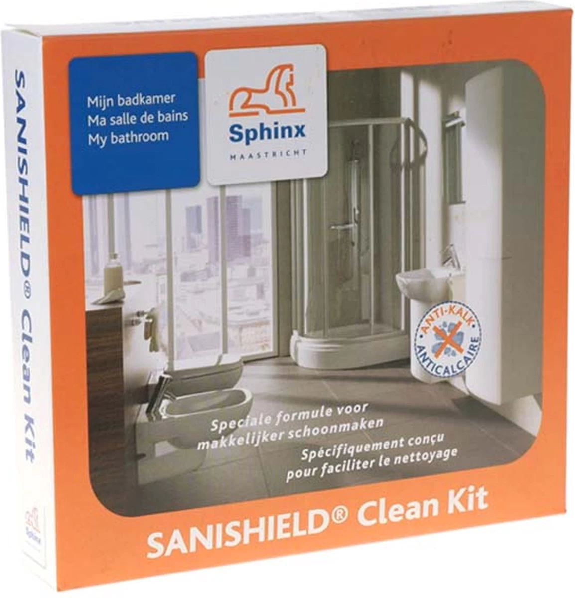 Sphinx Sanishield Clean Kit Speciale Badkamer Reiniger 1 Sphinx Sanishield Clean Kit Speciale Badkamer Reiniger