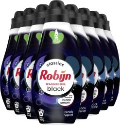 Robijn Klein & Krachtig Black Velvet Vloeibaar Wasmiddel - 8 X 19 Wasbeurten - Voordeelverpakking -Huishoud Verkoop 1156x1200