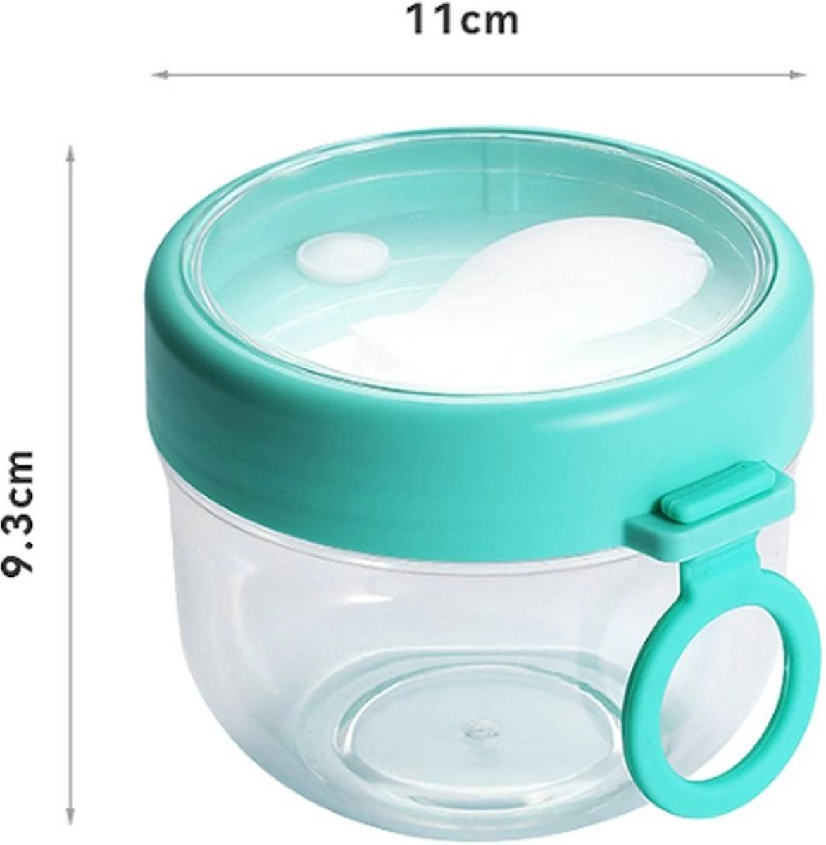 Deluqse Overnight Oats Potjes - Overnights Oats Beker - Set Van 3 - Oats Potjes - Overnight Oats Jar - Muesli Beker - Havermout Potjes 6 Deluqse Overnight Oats Potjes - Overnights Oats Beker - Set Van 3 - Oats Potjes - Overnight Oats Jar - Muesli Beker - Havermout Potjes - Afbeelding 6