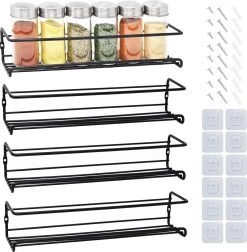 Merkloos Friendly Kitchen - Zwart Ophangbaar Kruidenrek - Modern Strak Kruidenrekje - Staal -Huishoud Verkoop 1178x1200 6