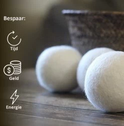 Droger Ballen Wol - Wasdroger Herbruikbare Wollen Droger Ballen - Droogballen Voor Snellere Droogtijd- Set 6 Stuks - Swilix -Huishoud Verkoop 1182x1200