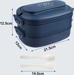 OITUGG Lunchbox Volwassenen: 2-laags Bento Box 1550 Ml Voor Mannen Vrouw - 3-vaks Lunchbox Met Bestek - BPA-vrije Plastic Lunchbox Geschikt Voor Kantoorschool - Magnetronbestendig Vaatwasmachinebestendig (blauw) 13 OITUGG Lunchbox Volwassenen: 2-laags Bento Box 1550 Ml Voor Mannen Vrouw - 3-vaks Lunchbox Met Bestek - BPA-vrije Plastic Lunchbox Geschikt Voor Kantoorschool - Magnetronbestendig Vaatwasmachinebestendig (blauw) -Huishoud Verkoop 1184x1200 3