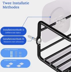 Merkloos Friendly Kitchen - Zwart Ophangbaar Kruidenrek - Modern Strak Kruidenrekje - Staal -Huishoud Verkoop 1194x1200 8