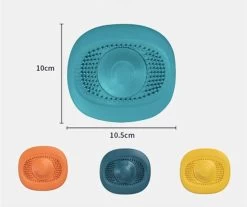 Heuts Goods - Gootsteenzeef - Gootsteenstop - Afvoerzeef - Afvoerstop - Spoelbal - Bad - Douchebak - Keuken - Wasbak - Badkuip - Siliconen - Donkerblauw -Huishoud Verkoop 1200x1006