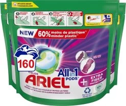Ariel All In 1 Wasmiddel Pods + Extra Vezelbescherming - Voordeelverpakking 4x40 Wasbeurten