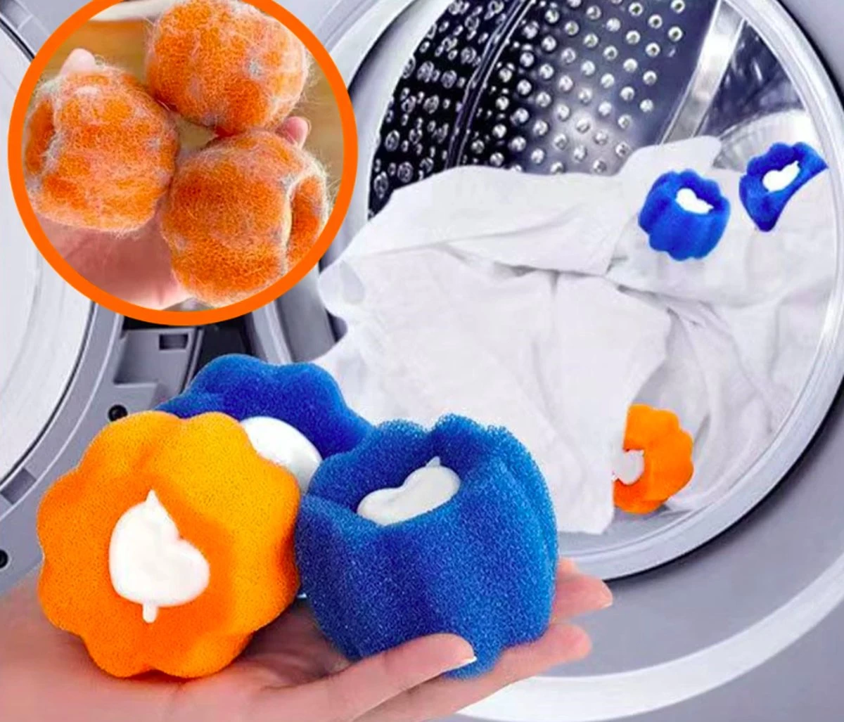 Merkloos Wasbol - Kat - Haarverwijderaar Voor Huisdieren - Haarverwijderaar - Wasbollen Voor Wasmachine - Wasbollen - 6 Stuks - Drogerballen. 3 Merkloos Wasbol - Kat - Haarverwijderaar Voor Huisdieren - Haarverwijderaar - Wasbollen Voor Wasmachine - Wasbollen - 6 Stuks - Drogerballen. - Afbeelding 3