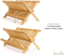 Budu Afdruiprek - Afdruiprekje Van Bamboe Hout - Afdruiprek Voor Afwas - Vaatwasrek - Keukenrek - Inklapbaar - Opvouwbaar - 8 Budu Afdruiprek - Afdruiprekje Van Bamboe Hout - Afdruiprek Voor Afwas - Vaatwasrek - Keukenrek - Inklapbaar - Opvouwbaar - -Huishoud Verkoop 1200x1037