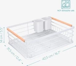 Navaris Afdruiprek Met Uitneembare Bestekhouder - Afwasrek Met Losse Lekbak - Vaatwasrek Met Plateau - Voor Bestek, Borden, Schalen En Pannen 11 Navaris Afdruiprek Met Uitneembare Bestekhouder - Afwasrek Met Losse Lekbak - Vaatwasrek Met Plateau - Voor Bestek, Borden, Schalen En Pannen -Huishoud Verkoop 1200x1040 2