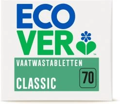 Ecover - Vaatwastabletten Classic - 70 Tabs -Huishoud Verkoop 1200x1040