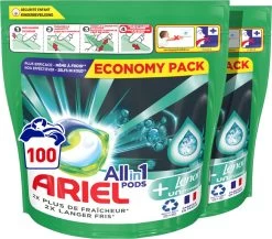 Ariel All In 1 Wasmiddel Pods + Touch Of Lenor Unstoppables - 2x50 Wasbeurten - Voordeelverpakking