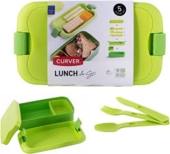 Curver Lunch&Go - Vershouddoos - Lunchbox - Inclusief Bestek - 2/3 Compartimenten - Groen 27 Curver Lunch&Go - Vershouddoos - Lunchbox - Inclusief Bestek - 2/3 Compartimenten - Groen -Huishoud Verkoop 1200x1088 4