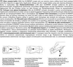 Scanpart Kookplaat Schraper - Schraapijzer - Radeermes - Voor Alle Glazen Kookplaten - Zoals Keramische Inductie En Halogeen Kookplaten - Kunststof - Vervangbaar Mesje - Krasvrij -Huishoud Verkoop 1200x1097