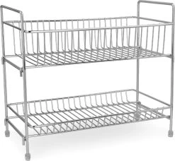 Navaris Stalen Kruidenrekje 2 Laags - Kruidenrek Staand - Rek Voor Kruidenpotjes En Glaasjes - Multifunctionele Organizer Voor Keuken En Badkamer -Huishoud Verkoop 1200x1109 5