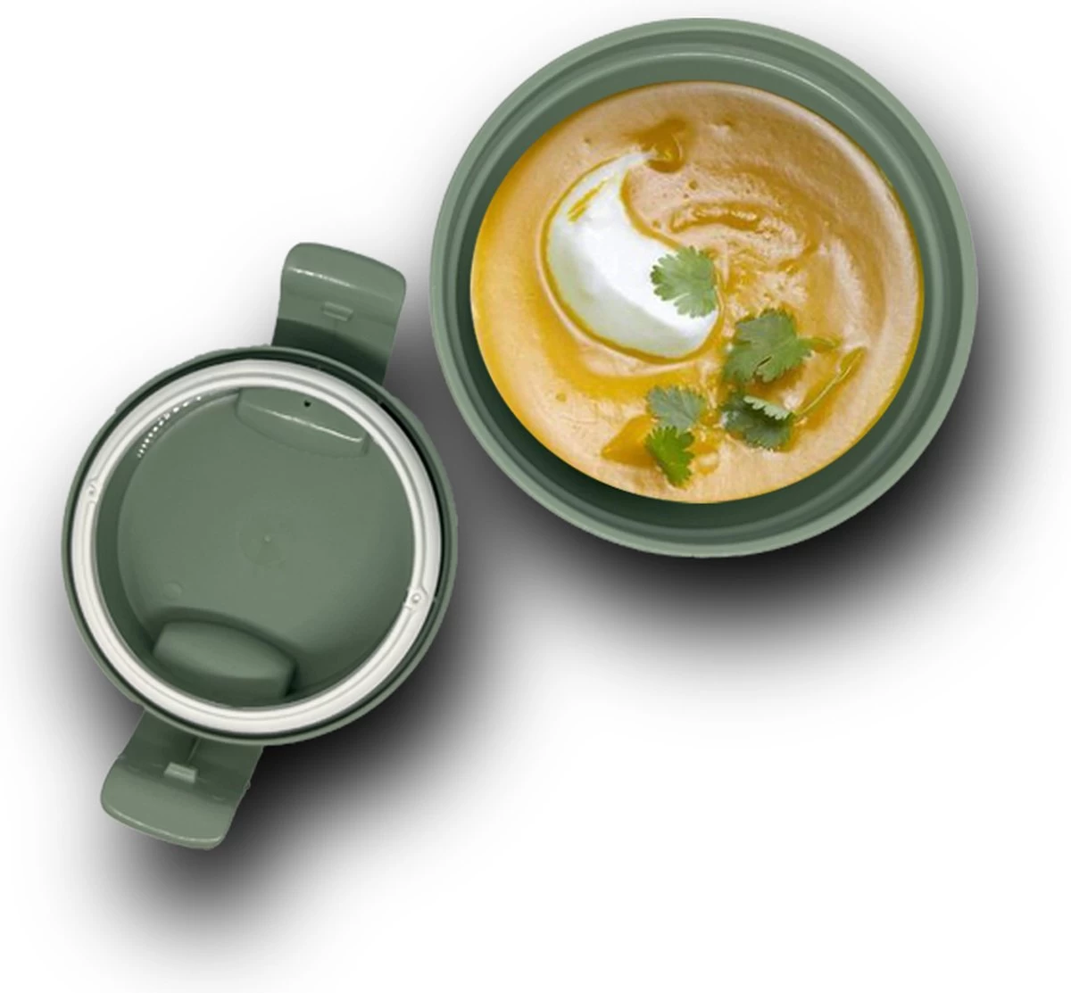 Curver Lunch & Go Beker - Magnetronbestendig - Lunchbeker – Muesli Beker - Soepbeker - Yoghurt Beker To Go – LunchBox - KoffieBeker - Salade Lunchbox - 0,6l – Groen 2 Curver Lunch & Go Beker - Magnetronbestendig - Lunchbeker – Muesli Beker - Soepbeker - Yoghurt Beker To Go – LunchBox - KoffieBeker - Salade Lunchbox - 0,6l – Groen - Afbeelding 2