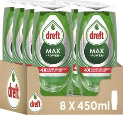 Dreft MaxPower - Vloeibaar Afwasmiddel - Voordeelverpakking 8 X 450 Ml 19 Dreft MaxPower - Vloeibaar Afwasmiddel - Voordeelverpakking 8 X 450 Ml -Huishoud Verkoop 1200x1124 3