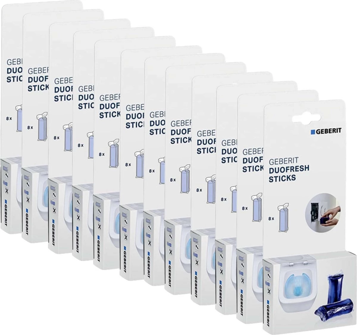 Geberit DuoFresh Sticks - 96 Stuks - Voordeelverpakking - Toilet/WC Blokjes Inbouwreservoir 1 Geberit DuoFresh Sticks - 96 Stuks - Voordeelverpakking - Toilet/WC Blokjes Inbouwreservoir