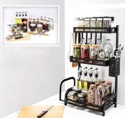 Sens Design Kruidenrek Staand – Keukenrek Voor Kruidenpotjes - Zwart -Huishoud Verkoop 1200x1139 9