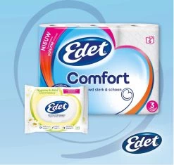 Edet Comfort Toiletpapier - 3-laags - 24 Rollen -Huishoud Verkoop 1200x1140 3