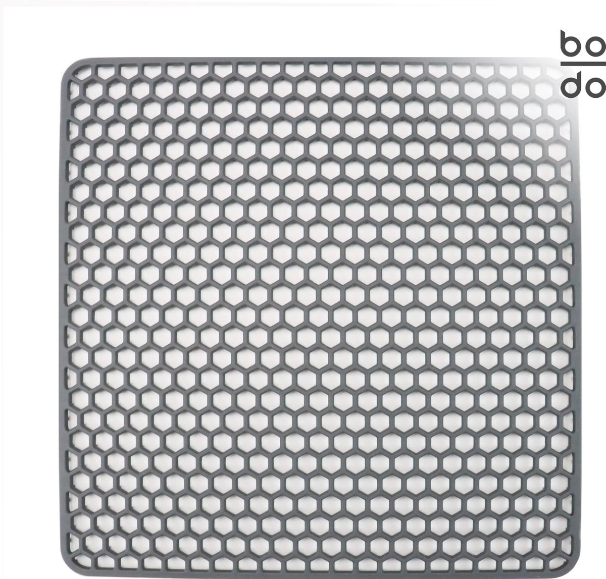 BODO Gootsteenmat Siliconen Donker Grijs - 30.5 X 30.5 Cm - Keuken Accessoires - Gootsteen Beschermer - Onderzetters Siliconen - Anti Kras - Gootsteen Accessoires 1 BODO Gootsteenmat Siliconen Donker Grijs - 30.5 X 30.5 Cm - Keuken Accessoires - Gootsteen Beschermer - Onderzetters Siliconen - Anti Kras - Gootsteen Accessoires