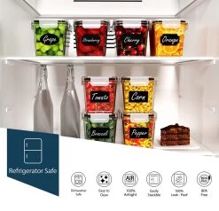 Empyrea Set Van 24 Luchtdichte Vershouddozen, Voorraad Bussen Opslag En Organisatie, Keuken En Voedselcontainer, Voorraadpotten Van Kunststof, BPA-vrij, 72 Etiketten, 3 Markers En 8 Lepels Meegeleverd | Keuken Organizer Voorraadcontainers 10 Empyrea Set Van 24 Luchtdichte Vershouddozen, Voorraad Bussen Opslag En Organisatie, Keuken En Voedselcontainer, Voorraadpotten Van Kunststof, BPA-vrij, 72 Etiketten, 3 Markers En 8 Lepels Meegeleverd | Keuken Organizer Voorraadcontainers -Huishoud Verkoop 1200x1154 8