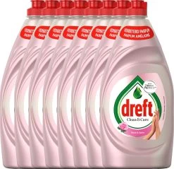 Bestsellers 9 Dreft Clean & Care Rose & Satin Afwasmiddel - 8x780ml - Voordeelverpakking