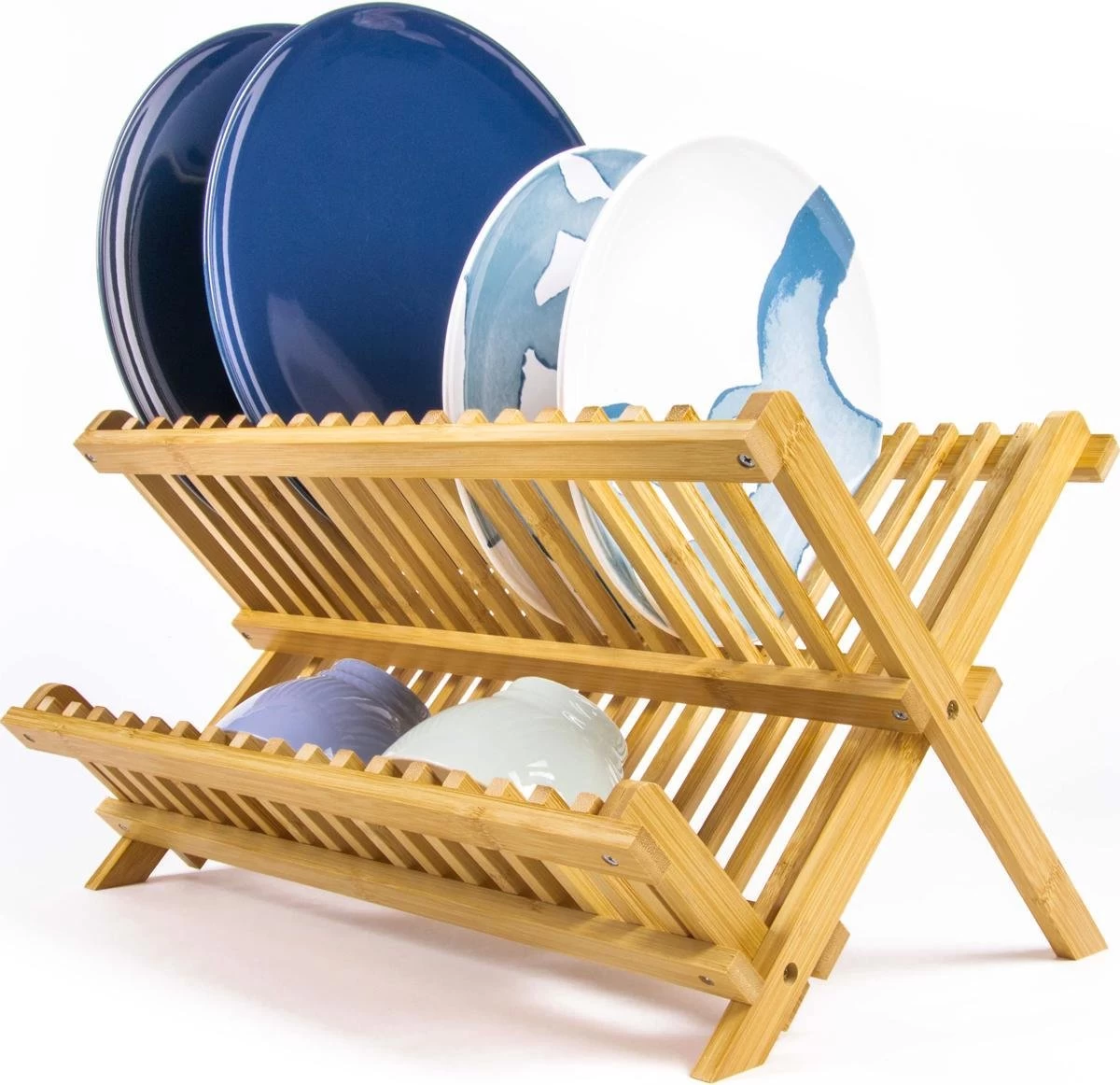 Budu Afdruiprek - Afdruiprekje Van Bamboe Hout - Afdruiprek Voor Afwas - Vaatwasrek - Keukenrek - Inklapbaar - Opvouwbaar - 1 Budu Afdruiprek - Afdruiprekje Van Bamboe Hout - Afdruiprek Voor Afwas - Vaatwasrek - Keukenrek - Inklapbaar - Opvouwbaar -