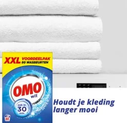 Omo Wit XXL Waspoeder 80 Wasbeurten -Huishoud Verkoop 1200x1165