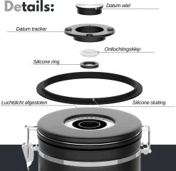 VAIVE Koffieblik - Koffiebus - Koffieblikbewaarblik - Bewaarbus Koffie - Voorraadpotten - Voorraadbussen - Voorraadbus -1.8L 11 VAIVE Koffieblik - Koffiebus - Koffieblikbewaarblik - Bewaarbus Koffie - Voorraadpotten - Voorraadbussen - Voorraadbus -1.8L -Huishoud Verkoop 1200x1167 6