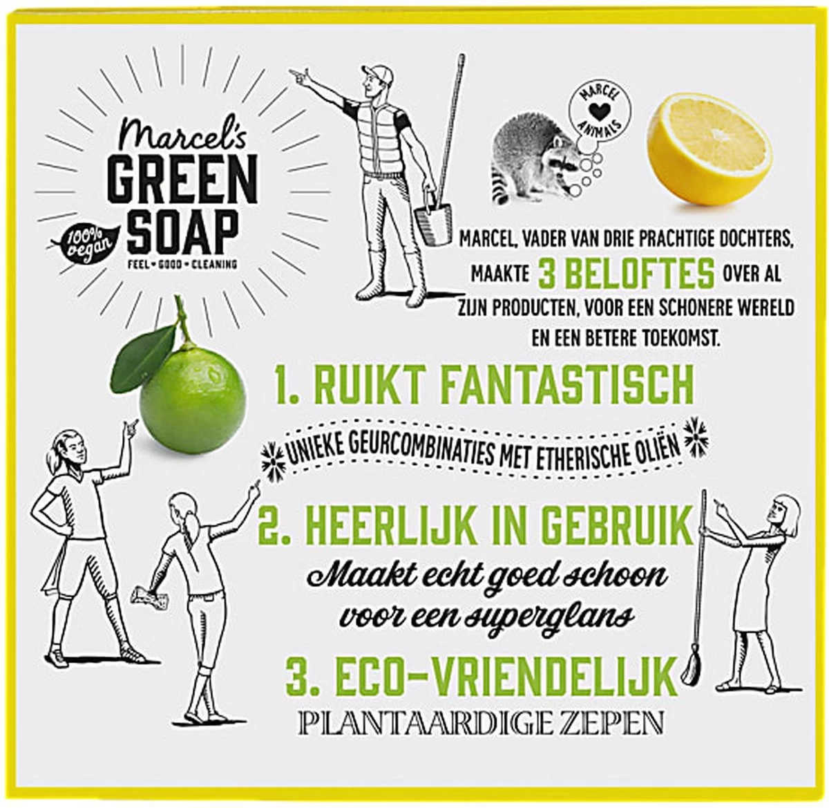 Marcel's Green Soap Vaatwastabletten Grapefruit & Limoen - 25 Stuks 11 Marcel's Green Soap Vaatwastabletten Grapefruit & Limoen - 25 Stuks - Afbeelding 11