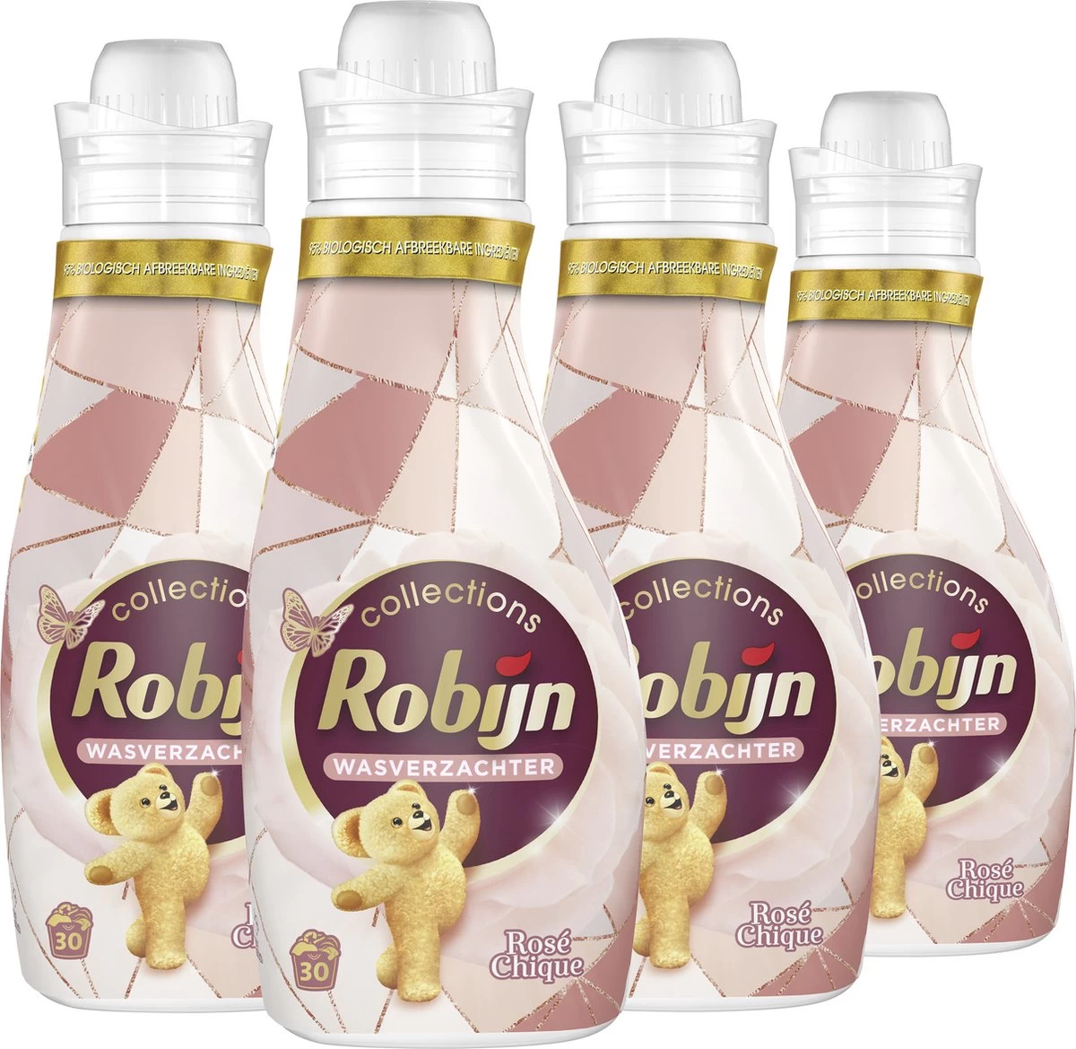 Robijn Collections Rosé Chique Wasverzachter - 4 X 750 Ml - Voordeelverpakking 2 Robijn Collections Rosé Chique Wasverzachter - 4 X 750 Ml - Voordeelverpakking - Afbeelding 2