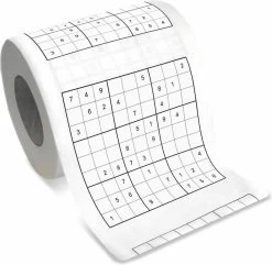 MikaMax Sudoku WC Papier - Sudoku - Iedervel Een Andere Sudoku - Toiletpapier - Puzzels - Puzzel