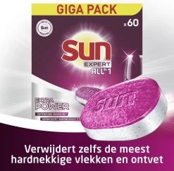SUN® Sun Expert All-in 1 Vaatwastabletten - 60 Tabletten - Voordeelverpakking 12 SUN® Sun Expert All-in 1 Vaatwastabletten - 60 Tabletten - Voordeelverpakking -Huishoud Verkoop 1200x1176 1