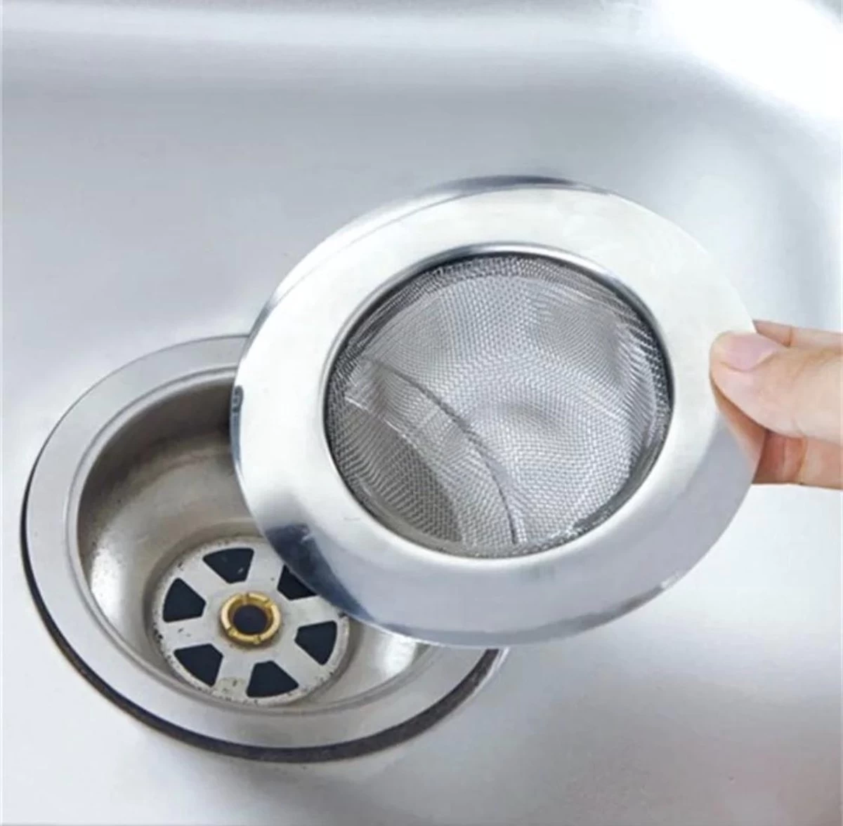 JvB - Gootsteen Zeef 2 Stuks RVS Buitenmaat 7.5 Cm Binnenmaat 4,3 Cm - Zeef - Gootsteen - Haar Opvanger Haar Vanger - Vuil Tegenhouden 1 JvB - Gootsteen Zeef 2 Stuks RVS Buitenmaat 7.5 Cm Binnenmaat 4,3 Cm - Zeef - Gootsteen - Haar Opvanger Haar Vanger - Vuil Tegenhouden