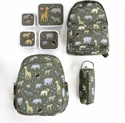 A Little Lovely Company - Brooddoos - Broodtrommel -Lunch & Snack Box Set Van 4 - Savanne -Huishoud Verkoop 1200x1182 6