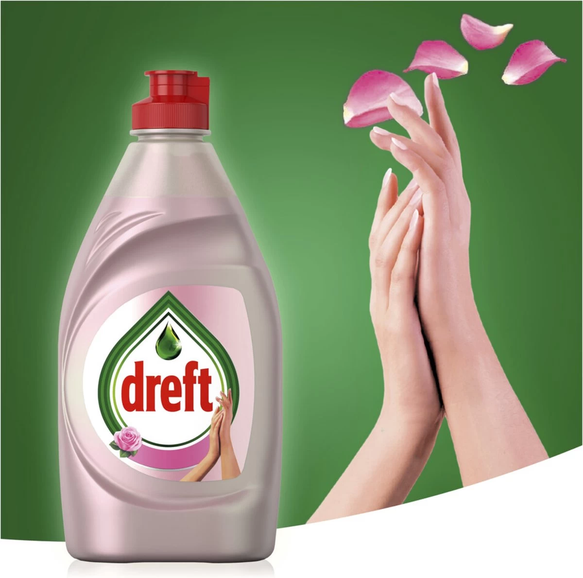 Dreft Clean & Care Rose & Satin Afwasmiddel - 8x780ml - Voordeelverpakking 2 Dreft Clean & Care Rose & Satin Afwasmiddel - 8x780ml - Voordeelverpakking - Afbeelding 2